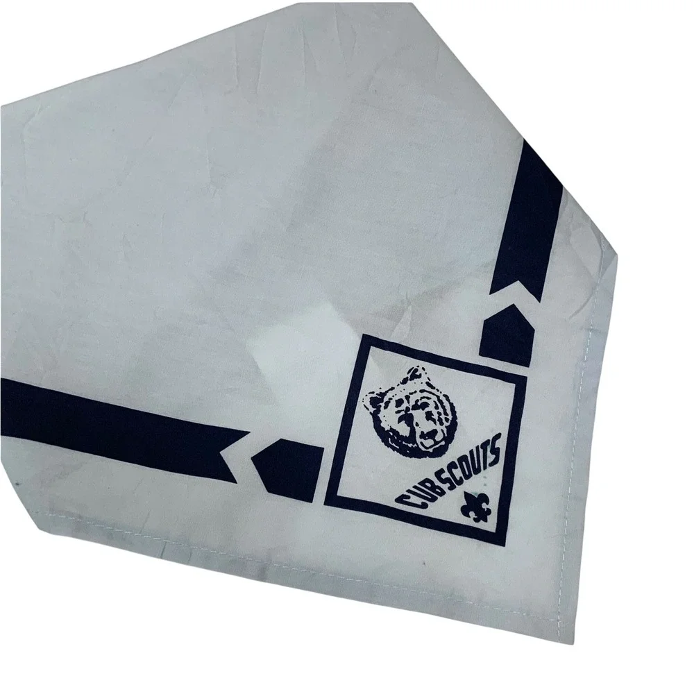 Boy Scouts Cub Scouts Bear Blue Uniform Scarf Bandana Neckerchief